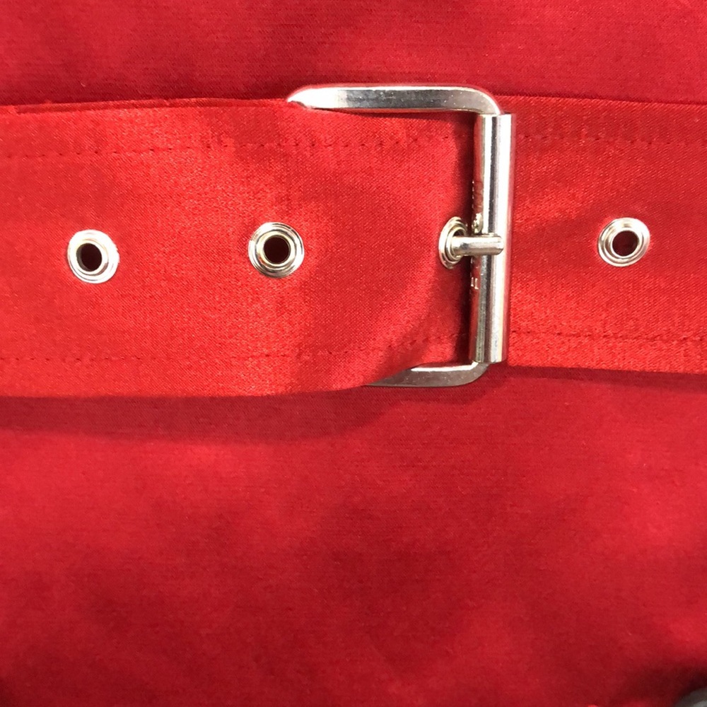 Michael Kors red double breasted trench coat M ❤️ - Picture 3 of 8